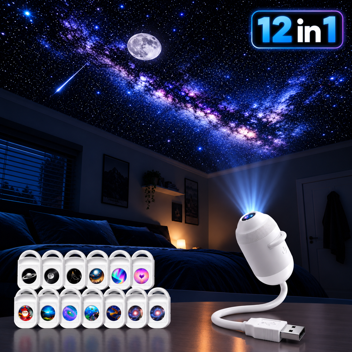 USB Starry Sky Projector Light